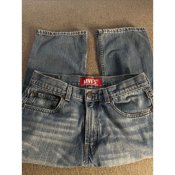 Levi's 514 Men's Slim Straight Denim Jeans Red Tab Size 20 Regular W 30 x L 30 - Picture 3 of 9